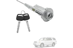 GIBACAD 89703-33070 Ignition Switch with 2 Keys Compatible with Toyota Sequoia 2001-2007,Tundra 2003-2006,FJ Cruiser 2007-2014 and More,Replace 89703-33070 69052-34040