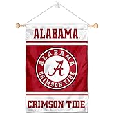 Alabama Crimson Tide Window Wall Banner Hanging Flag with Suction Cup