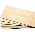BINOS Balsa Wood Sheets (12" x 4" x 1/16", Pack of 50), Model Grade Hobby Craft Balsa Wood Thin Plank, Perfect for Modeling, Crafts, Hobbies, Laser, Wood Burning, Glider Airplanes