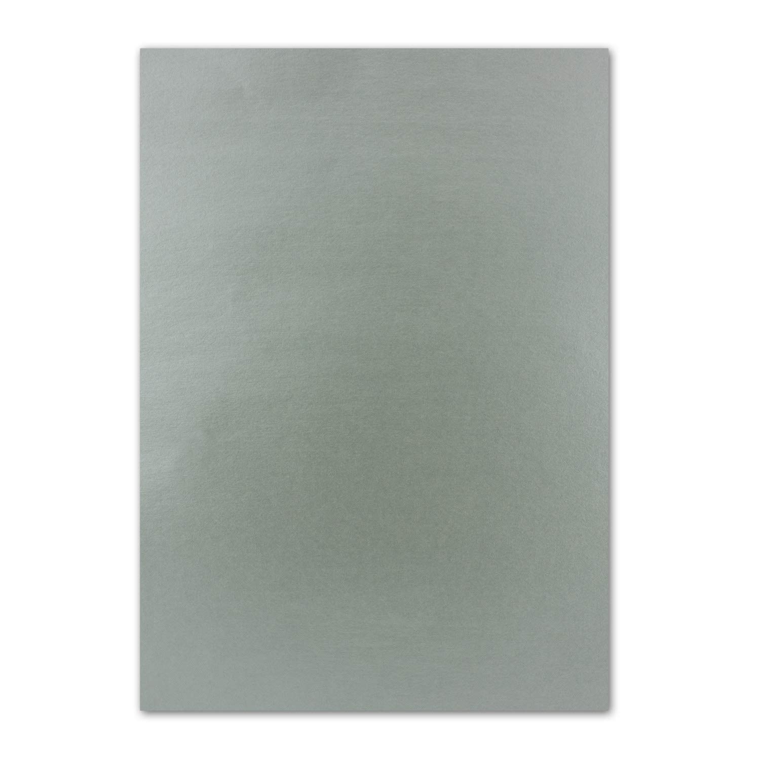 DIN A4 Paper Glossy on Both Sides 21 x 29.7 cm Craft Paper Photo Effect Paper with Metallic Effect 50 Pieces 27-Silver Metallic