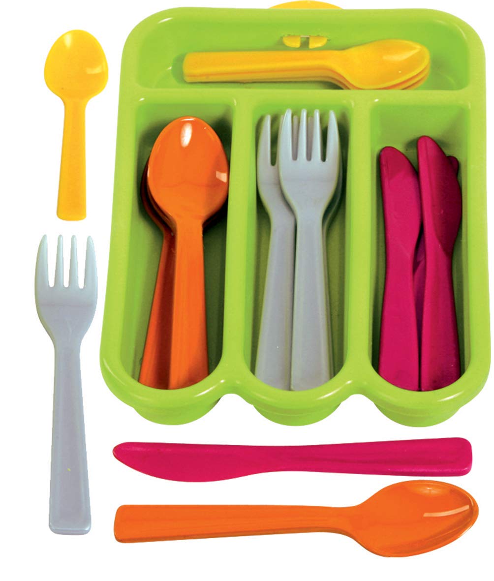Gowi Toys Cutlery Set (Green) - Set of 4