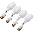 4 Pack Float Valve 1/2 Inch Mini Float Ball Valve with Adjustable Arm Filter Float Valve Kit for Water Tank Pump Trough Aquariums, Aquaculture, Water Tank, Reservoir