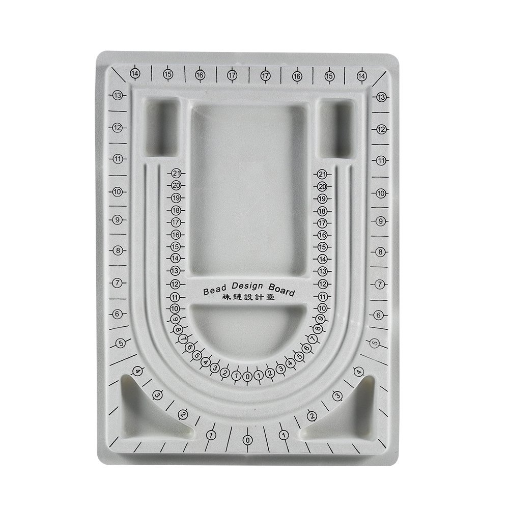 Garosa Bead Design Board, 24 x 32 x 1.5cm Bead Design Board Bracelets Necklaces in Beading Board Jewelry Organizer Tray Design DIY Craft Tool