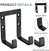 HAOCHEN 4 Pcs Heavy Duty Garage Hooks Wall Mounted Tool Hanger view 5