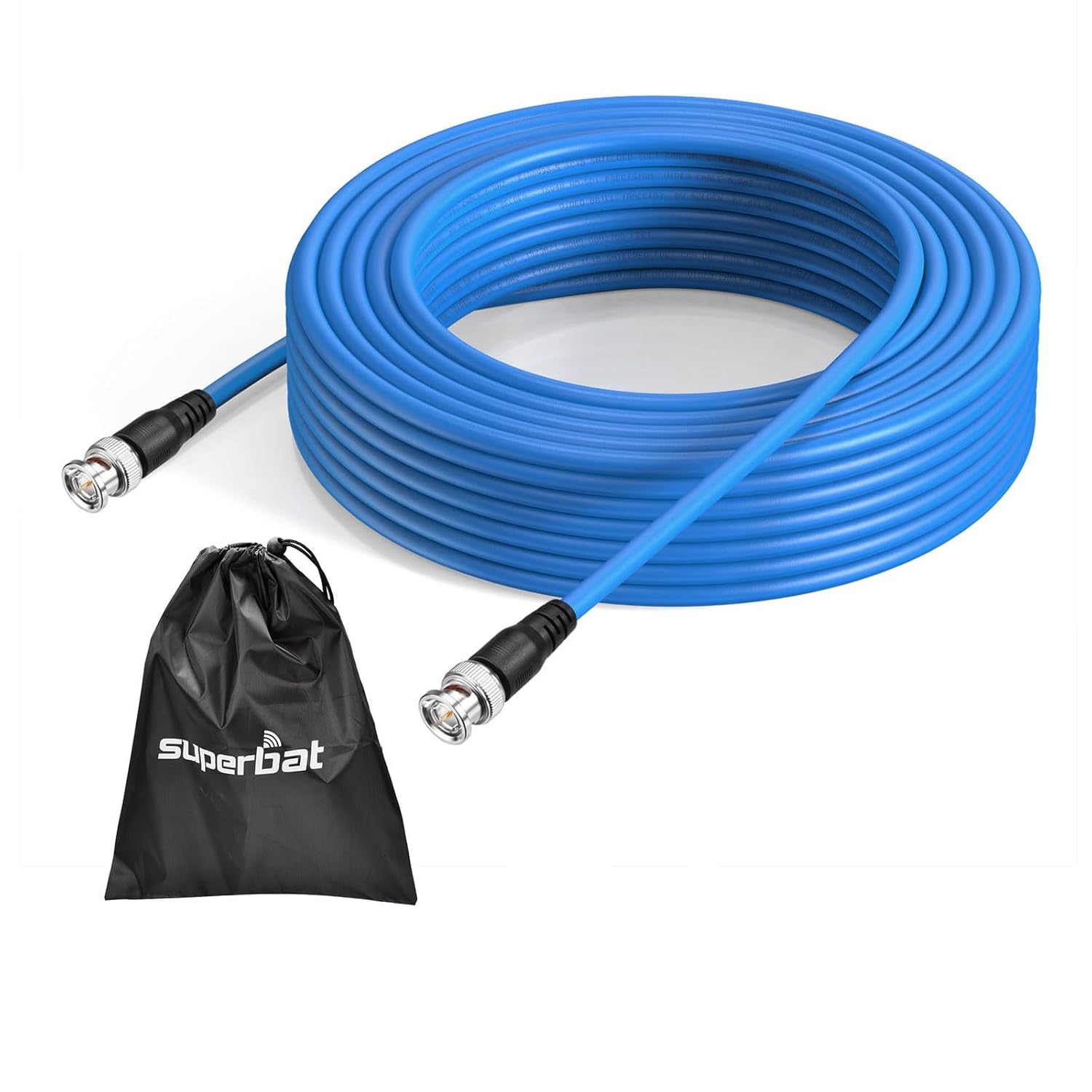 Superbat 3G/6G/12G SDI Cable 23m BNC Belden 1694A 75ohm Male to Male SDI Video Cable for HD Camera CCTV Monitor Video Equipment Supports HD-SDI/3G-SDI/6G-SDI/12G-SDI/4K/8K — image 1