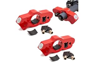 Motorcycle Lock 2PCS Motorcycle Handlebar Lock Aluminum Alloy Motorcycle Throttle Brake Grip Lock Anti Theft Security Device 