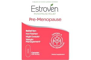 Estroven Pre-Menopause Relief, 30 Ct., Clinically Proven Ingredients, Provides Menopause Relief plus Night Sweats & Hot Flash Relief, Drug-Free or Estrogen Free