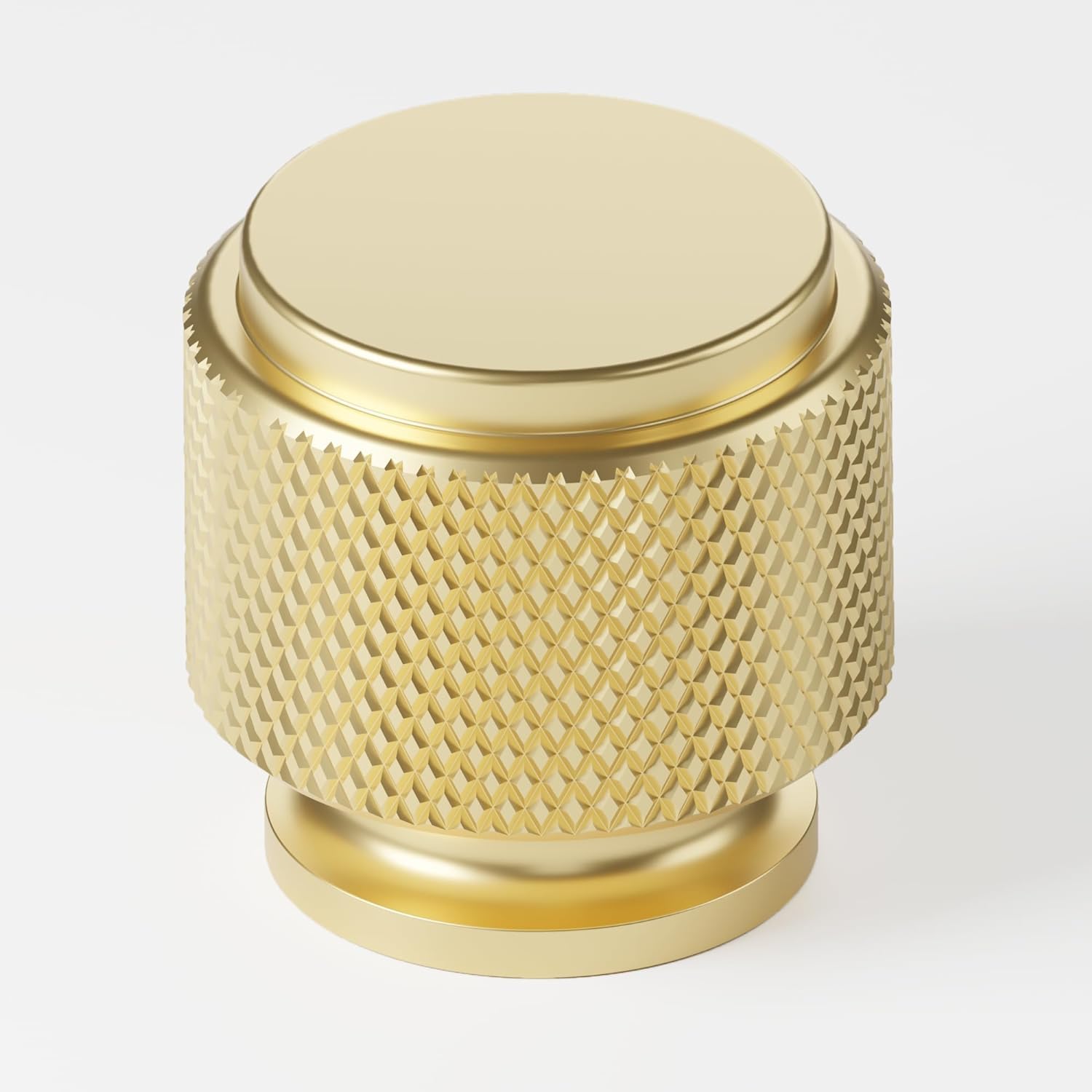 Amerdeco 10 Pack Gold Knurled Cabinet Knobs Kitchen Cabinet Pulls for Drawer Dresser, Cupboard and Wardrobe AM003 — image 1
