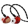 Linsoul TANGZU x HBB XuanNv in Ear Monitor, 2 Dynamic Driver HiFi IEM Earphones, Wired Gaming Earbuds with 3D Printed Resin Shell, Detachable 2Pin Single Crystal OFC Cable for Musician Audiophile