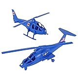 TimMee Air Support HELICOPTERS - 2pc Blue Plastic