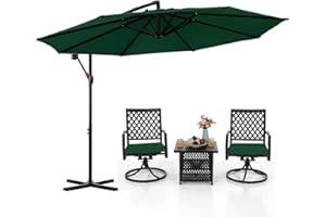 ABCCANOPY Cantilever Patio Umbrellas 10FT Forest Green