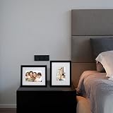 EGOFINE 10x8 Picture Frame Black Solid Wood with Mats 7x5 and 6x4 Set of 4 view 4