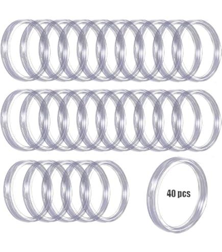 Capsules ULTRA Pour Pièces De 25 Mm – Lot De 10, Acrylique Transparent Anti-rayures, Fermeture Ferme, Diamètre Extérieur 32 Mm