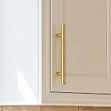 Goldenwarm 15Pcs Brushed Brass Cabinet Handles 160mm 224mm 12mm Hole Center view 4