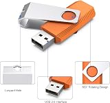 Kexin 64GB USB Flash Drive 5 Pack Twist LED Metal Cap 2.0 Swivel Black view 5