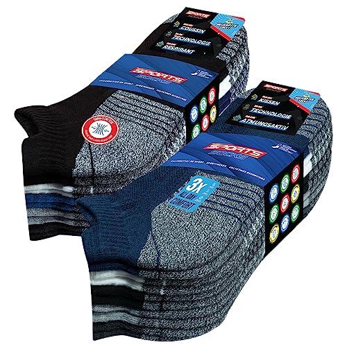 10 Pares Calcetines Tobilleros Hombre Mujer, Calcetines Running Deporte, Paquete de 10 (EU 39-42, Multicolor S)