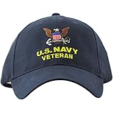 Eagle Crest United StatesNavy Veteran Hat Men Women, Military Gifts, Military Collectibles,Blue,One Size
