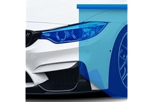 BESTMOY Car Light Tint Film, Headlight Fog Light Taillight Tint Film, 12 x 48 in, Self-Adhesive Vinyl Wrap Protector Film for Cars, Trucks, SUVs (Blue)
