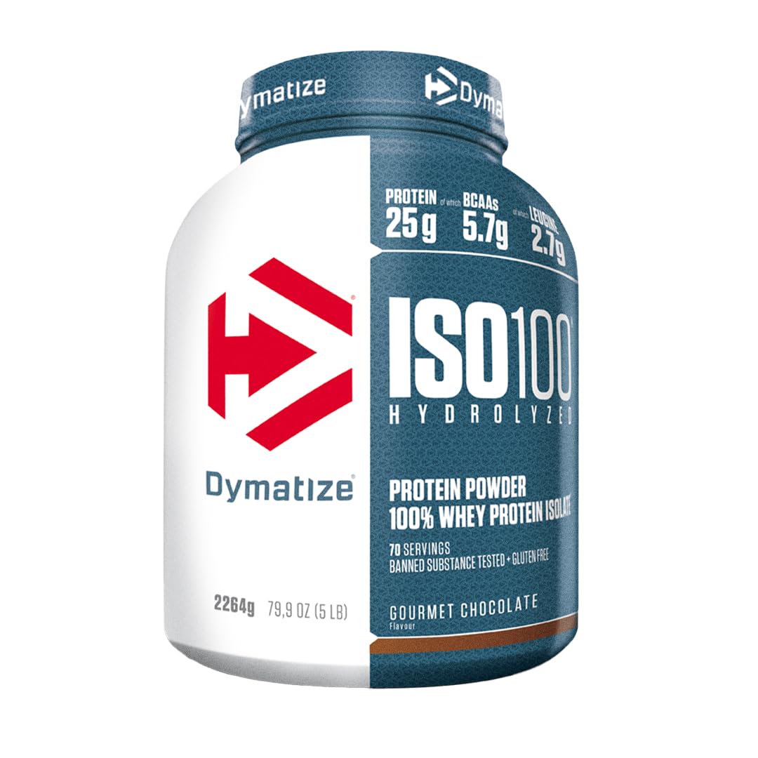 Dymatize ISO 100 Hydrolyzed Gourmet Chocolate 100 2264g - Whey Protein Hydrolysat + Isolat Powder