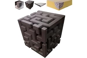 3D Optical Illusion Corner Wall Decal, Large Removable Peel Wall Art That Reshapes Reality, 3D Effect Cube Art Corner Sticker