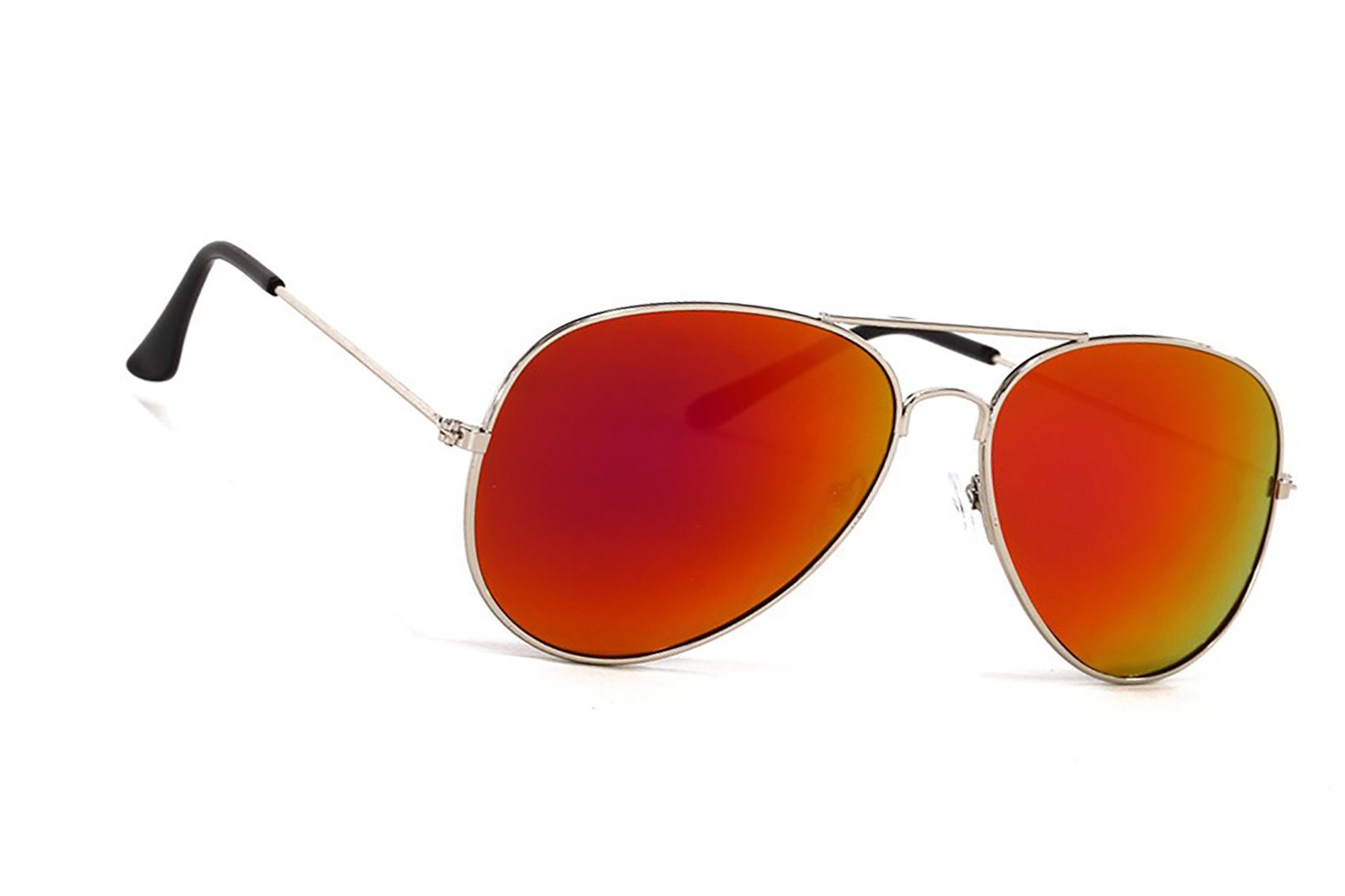 MFAZ Morefaz Ltd CHILDREN SUNGLASSES Mirrored KIDS BOYS GIRLS Glasses UV400 (Orange Mirrored)