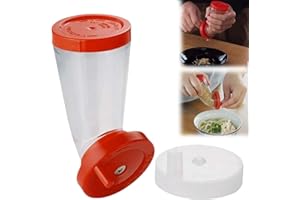 Sesame Seed Grinder Manual Flaxseed Grinder – Refillable Spice Grinding Bottle with Leak-Proof Storage, Transparent Kitchen M