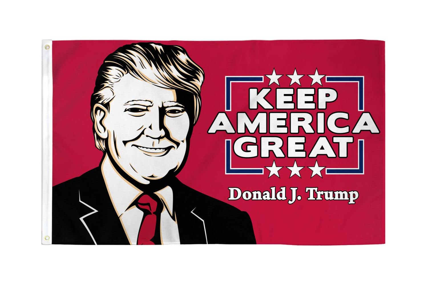 AZ FLAG - Donald Trump Keep America Great Flag - 3x5 Ft - 100D Polyester Us President Banner with Two Metal Grommets - Fade Resistant - Vivid Colors - 3' x 5' Feet - 150x90 Cm