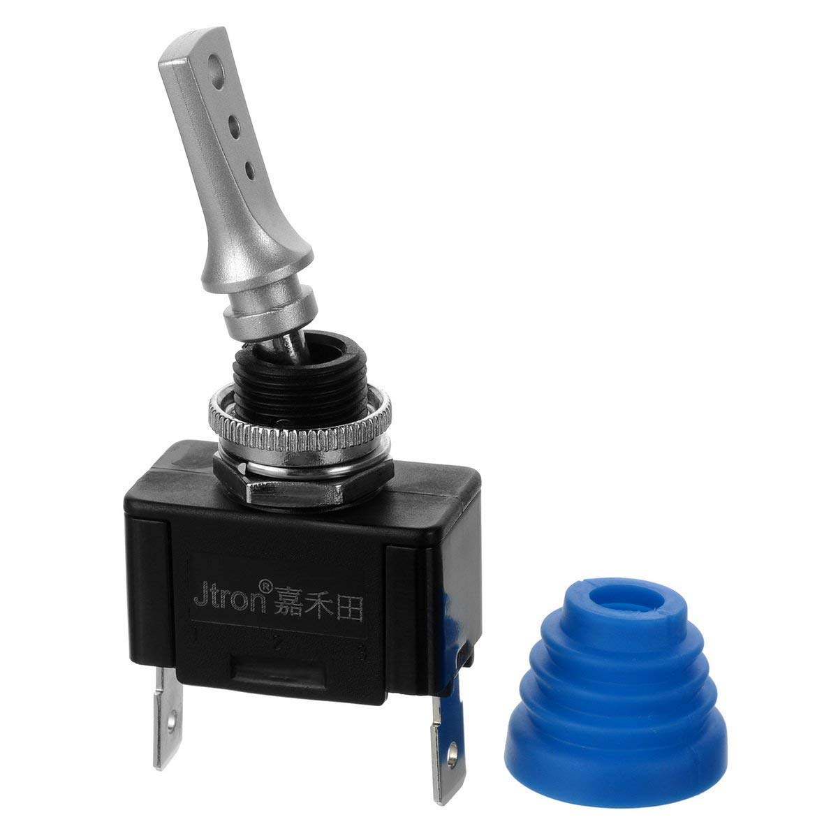 Jtron car Toggle switch 12 40A (24V/20A) On-Off switch with dust-proof rubber waterproof switch for car boat