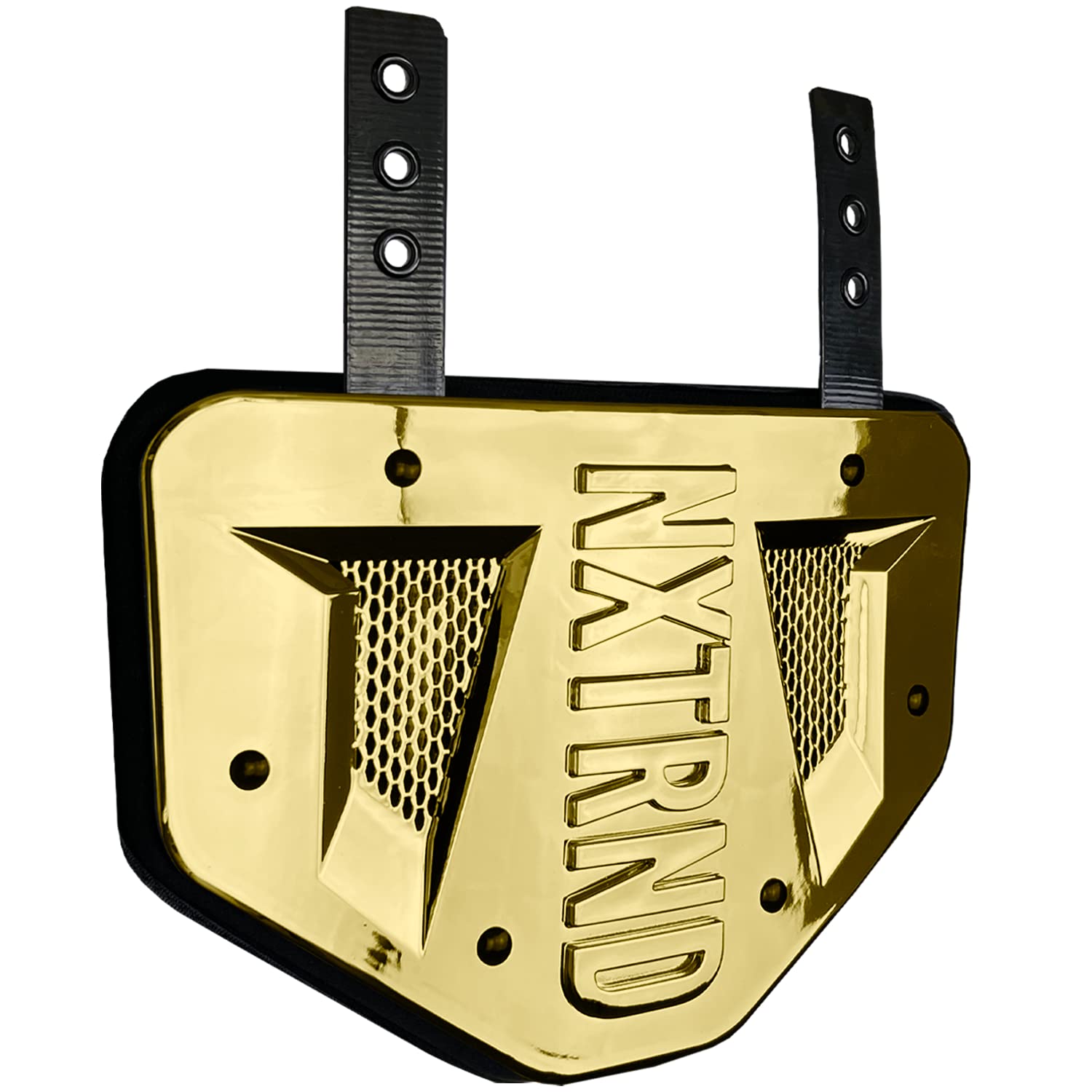 Photo 1 of Nxtrnd Football Back Plate, Professional Football Backplates for Shoulder Pads, for Adult & Youth (Chrome Gold, Adult)1044825394
