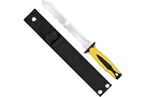 maudibozz Stainless Steel Insulated knife: 7.87-inch sharp blade, Double Side Utility Sod Cutter Lawn Repair Garden Knife with Nylon Sheath (4)