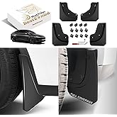 BestEvMod Upgrade Mud Flaps Splash Guards Compatible with 2026 New Tesla Model Y Juniper Refresh Accessories Fender Dirt Winter Sediment Full Coverage Protection No Need to Drill Holes Set of 4