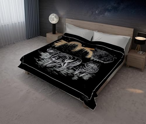 SOLARON Korean Super Thick Heavy Weight Mink Blanket (Queen, 119