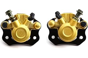 Baieasy 2-pack Brake Caliper for Chinese ATV Quad 110cc 125cc 200cc 250cc 196cc 150cc 6.5HP CTieoleman kt196 yerf dog gx150 Kandi Baja RTK200 Go Kart RTK200Dune Buggy Taotao Roketa Sunl Kazuma Golden