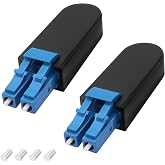 XMSJSIY LC/UPC Fiber Tester Loopback Plug Duplex Singlemode LC9/125 Tester | Connector Standard Fiber Optic Circuitors Signal Test Adapter for Testing Application - 2PCS