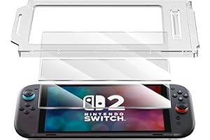 Suoman 2-Pack Tempered Glass Screen Protector Compatible with Nintendo Switch 2 model 2025, [Anti-Fingerprint] HD 9H Hardness