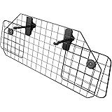 Car Dog Universal Pet Barrier - Zone Tech Premium Quality Black Heavy Duty Coated Wire Adjustable Mounted Headrest Barrier fo