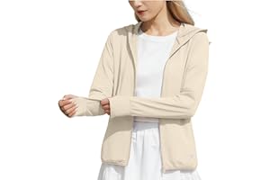 Sun Protection Jacket for Women Summer Long Sleeve Quick Dry Hooded Shirt Lightweight Casual UPF 50+ Athletic Jacket