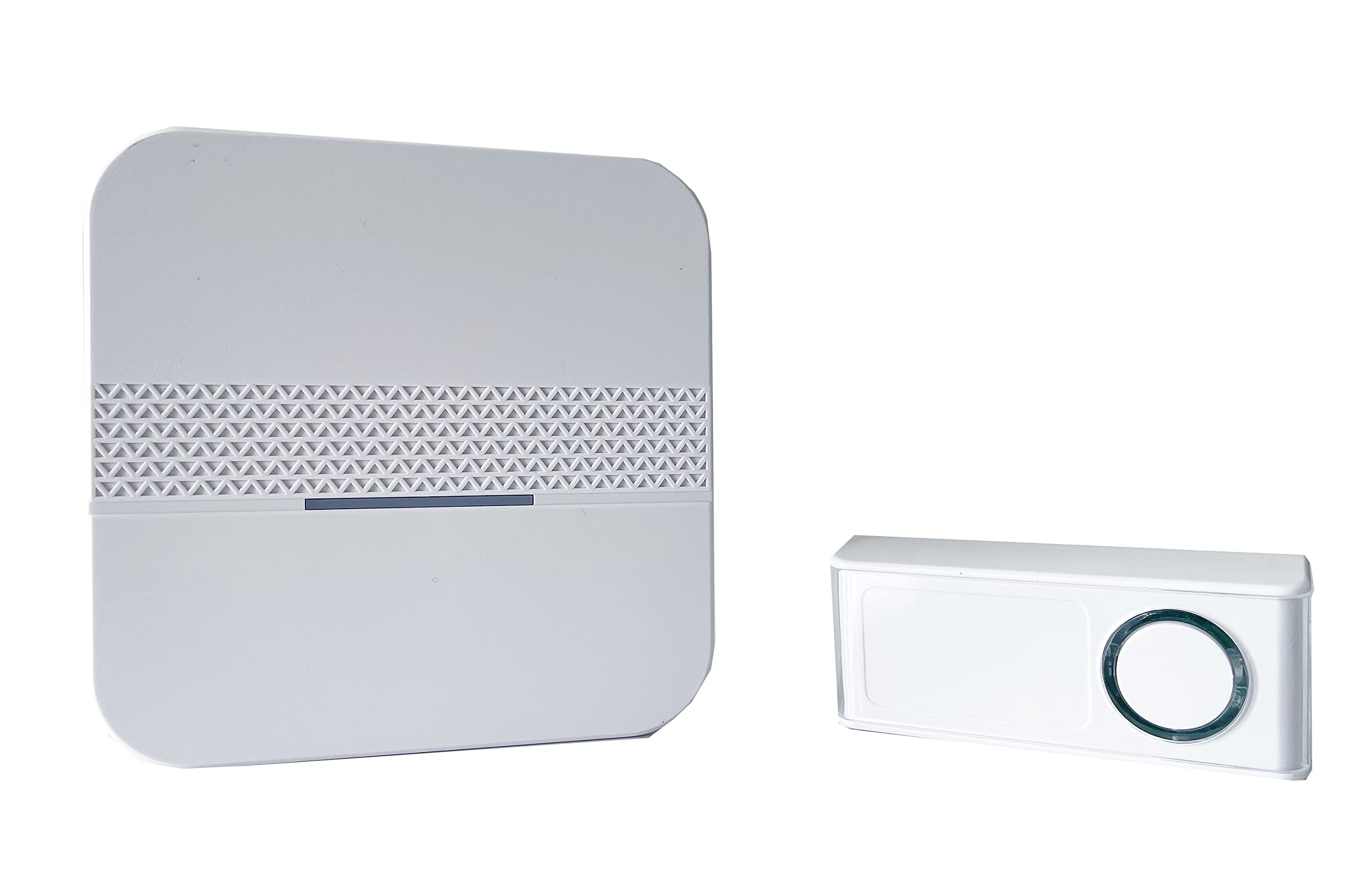 Heidemann Radix 70704 Wireless Gong Set (Colour White, Range 75 m, 3 Melodies, Volume Adjustable up to 80 dB, Door Blades, Chong)