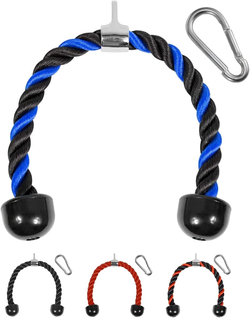Yes4All Deluxe Tricep Rope Pull Down 68.6 cm Nylon Braided Rubber Ends