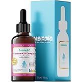Nuvamin – Liquid Liposomal B-Complex Drops for Kids Baby Toddlers & Adults, 2Fl.Oz (60ml), 120 Daily Serving. B1, B2, B3, B5, B6, B7, B9, B12. Great Taste - Natural - High Absorption, Raspberry Flavor