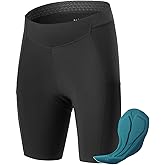 ROCKBROS Men’s Summer Cycling Shorts High Elastic Breathable Quick Dry Sponge Padded Zipper Pockets Bicycle Biking Tights