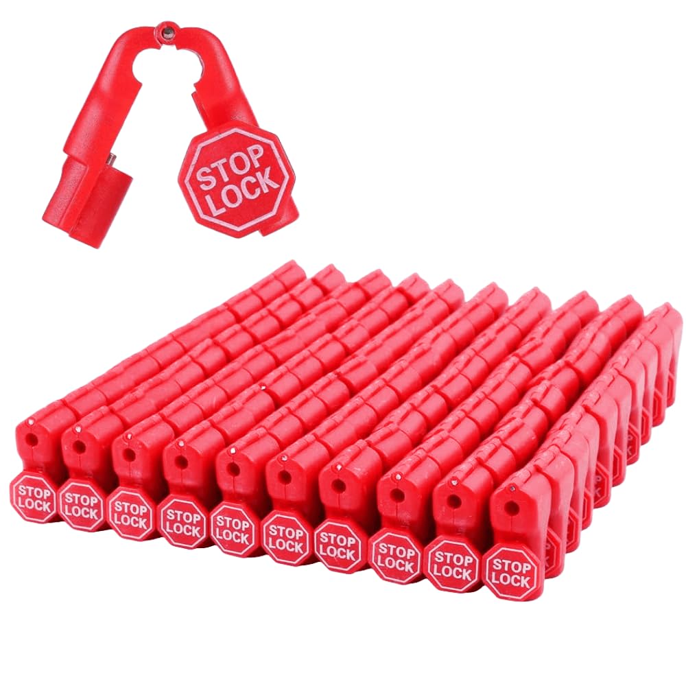 Stop And Lock Asmahlaia Peg Hook Stop Lock with Stop Sign,Include 1 Removal Tool,Anti ...