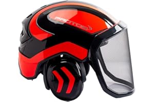 PFANNER Protos Integral ARBORIST Helmet - Black and Neon Red