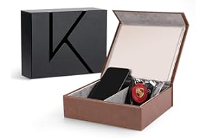 KENARK KK7 PLUS-BR 2 Slots Premium Faraday Box - Ultimate Signal Blocking and Key Fob Protector for Car Theft Prevention and Security - Size: XL