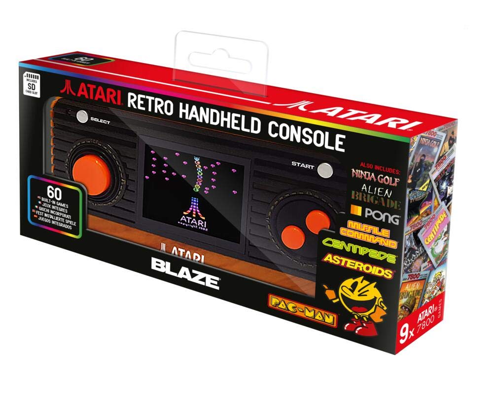 Atari Pac-Man Retro Handheld Console with 60 Games - Includes Sd Card Slot (Electronic Games)