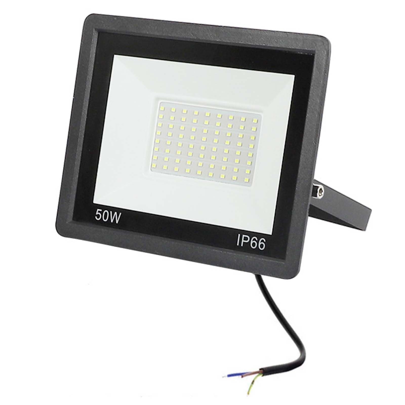 arsglaci 50W Outdoor Spotlight Flood Light, 6000K White IP66 Waterproof Super Bright Wall Light, Suitable for Doorway, Backyard, Garage, Tunnel and Other Scenes. (50, Watts)