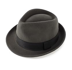 Home Prefer Men's Wool Felt Winter Hat Short Brim