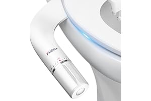 FASENZA Bidet Attachment for Toilet Seat: Adjustable Water Pressure, Ultra-Slim Toilet Water Sprayer with Self-Cleaning Non-E