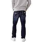 True Religion Men’s Ricky Straight Leg Jeans with Back Flap Pockets – Mens Jeans