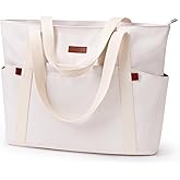 DIXEIGHT Handbags for Women Large Capacity Tote Bag with Zipper and Multi-Pockets Lightweight Waterproof Nylon Shoulder Bag